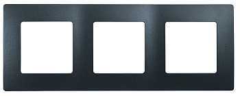 Etika Рамка горизонтал./вертикал. 3-м . антрацит IP20 Legrand