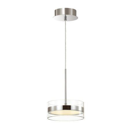 Подвес LED 4000K 14W 220V AKELA хром/прозрачный ODEON LIGHT