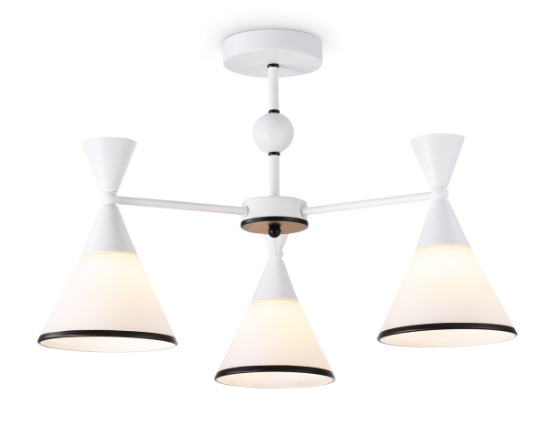 Подвесной светильник TR3164/3 WH/BK белый/черный E27/3 max 60W D580*380 Ambrella Light