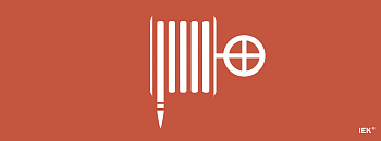 Самоклеящаяся этикетка 240х90мм "Пожарный гидрант" для ССА 1005 IEK