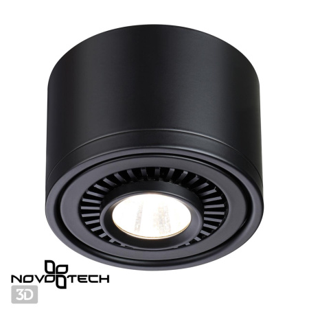 Св-к накл.св/д IP20 LED 9W 770Лм 4000K 220V GESSO черный NOVOTECH