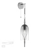 Бра с выкл.E14 1*40W BELL серебристый/дымчатый/стекло ODEON LIGHT