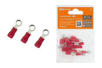 Наконечник НКИ 1,25-6 кольцо 0,5-1,5мм (20шт) TDM