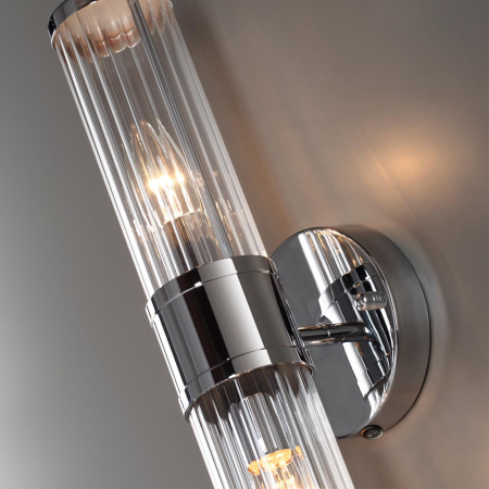 Настенный св-к E14 1*40W IP44 KEPA хром/прозрачный/стекло ODEON LIGHT