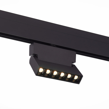 Магнитный трековый светильник Черный LED 1*6Вт 4000К 532Lm Ra>90 36° IP20 L120xW22xH134 48В ST362.446.06 ST LUCE