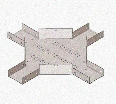 Лоток крестообразный перфорированный КМ 250х50 У3, окрашенный, S1,5