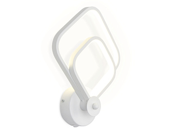 Настенный светодиодный светильник с выключателем FL420 WH белый LED 4200K 20W 280*220*80 Ambrella Light