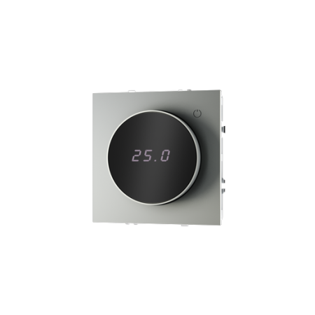 Терморегулятор электронный Voltum S70 с индикацией и датчиком, для теплого пола, (сталь)