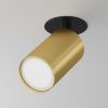 Потолочный светильник 1*GU10 10Вт Черный и Матовое золото IP20 Ceiling & Wall C049CL-U-1BMG Technical Maytoni