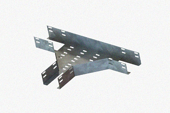 Лоток тройниковый перфорированный ОТ 300х50 УТ1,5, горячее цинкование S1,5