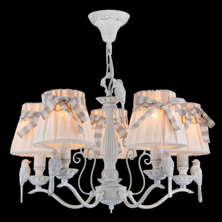 Люстра 5*E14 40Вт Белый Антик IP20 Bird ARM013-05-W Maytoni