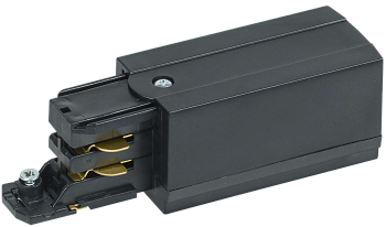 Кабельный ввод (подвод питания) правый для трехфазного осветительного шинопровода черный IEK