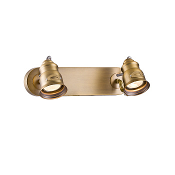 Светильник спот 2*GU10 50Вт Латунь IP20 Borgo SP315-CW-02-BS Maytoni