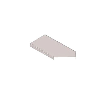 Крышка к угловому лотку замковому КЛУЗ 200-135 УХЛ1 поворот на 135, оцинкованный лист S1,0