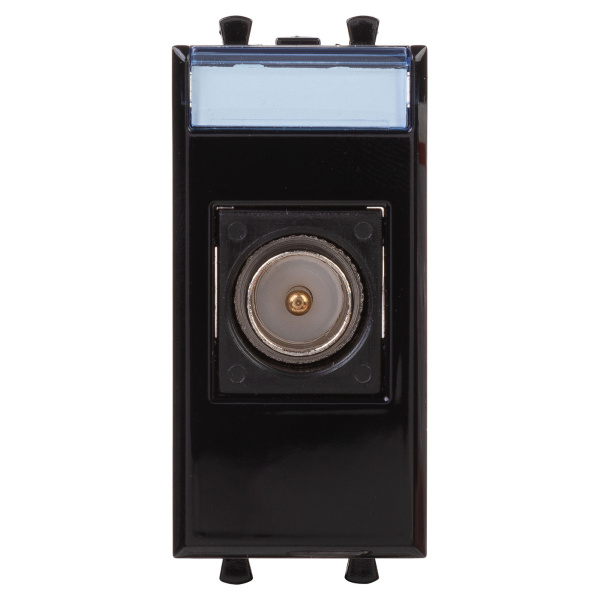 Розетка TV одиночная модульная, "Avanti", "Черный квадрат", 1 модуль DKC