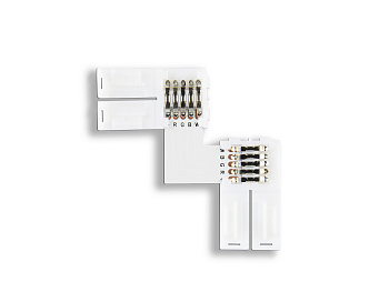 Соединитель угловой L для светодиодной ленты 5050 12/24V (5 конт.) GS6751 (10шт) Ambrella Light