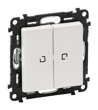 СНЯТ Valena LIFE Механизм выключателя СУ 2 кл. с подсветкой 10А белый IP20 Legrand