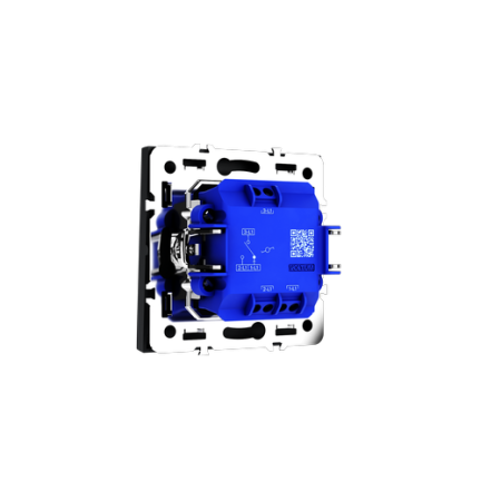 Проходной переключатель встраиваемый Voltum S70 одноклавишный 10А, (графит)
