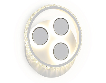 Настенный светодиодный светильник с выключателем FA268 SWH белый песок LED 4200K 22W 240*210*50 Ambrella Light