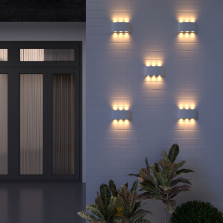 Уличный настенный светодиодный светильник 1551 TECHNO LED Twinky trio Elektrostandard