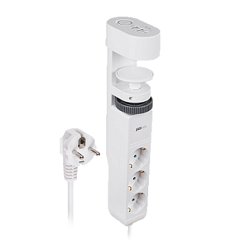 Удлинитель ETD-03U-150-wh 3 x 1,5 с заземлением и выключателем JazzWay