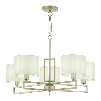 Люстра подвесная Матовое золото/Белый E14 5*40Вт SLE105803-05 EVOLUCE