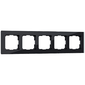 Favorit Рамка на 5 постов (черный) Werkel