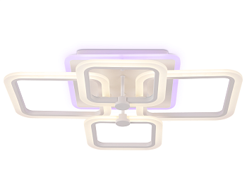 Потолочный светодиодный светильник с пультом FA533/2+2 WH белый 105W 770*540*120 (ПДУ РАДИО 2.4) Ambrella Light