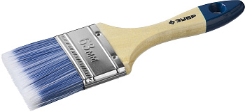 Кисть плоская "АКВА-МАСТЕР", искусственная щетина, деревянная ручка, 63мм ЗУБР