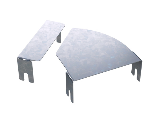 Крышка д/угла гор.изм.CPO 0-45° осн.300, горячеоцинкованный DKC