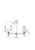 Люстра 6*E14 40Вт Никель IP20 Marseille MOD039PL-06N Maytoni