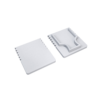 З-08-38 Комплект заглушек для алюминиевого профиля, 08-38, пластиковая, 2шт.. Apeyron