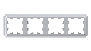 ATLASDESIGN ANTIQUE 4-постовая РАМКА, универсальная, АЛЮМИНИЙ Schneider Electric