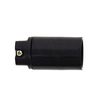 Патрон карболитовый подвесной Е14 черн, без наклейки PROxima EKF