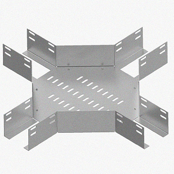 Лоток крестообразный перфорированный КМ 400х100 УХЛ1, горячее цинкование S1,5