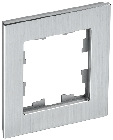 BRITE Рамка 1-мест. РУ-1-1-БрА металл алюм. IEK