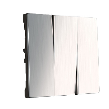 Набор клавиш для выключателя трехклавишного (глянцевый никель) СУ IP20 Werkel