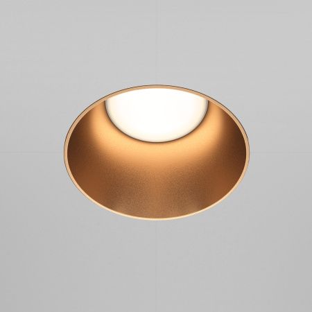 Встраиваемый светильник 1*GU10 20Вт Матовое Золото IP20 Downlight DL051-01-GU10-RD-WMG Technical Maytoni