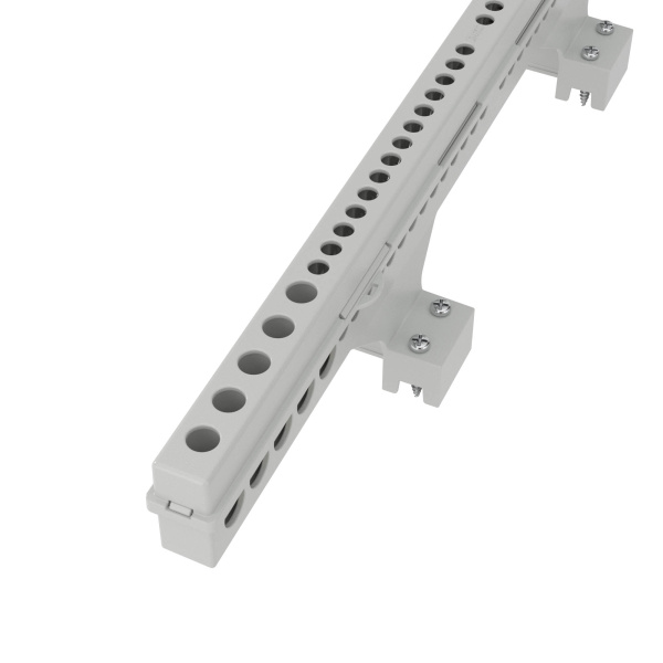 Клеммный блок (2х18 мод. + суппорты) в комплекте с крепежом DKC