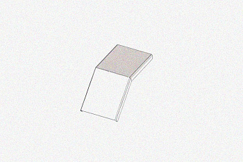 Крышка лотка КЛС 150х100-45 У3 для поворота трассы вниз на 45, окрашенная, S1,0