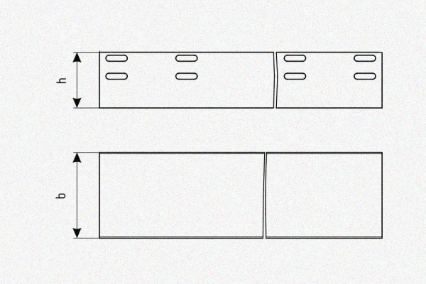 Лоток глухой ЛМГ 600х150х2000 УХЛ1, горячее цинкование, S1,5
