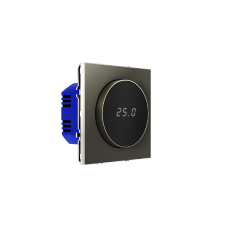 Терморегулятор электронный Voltum S70 с индикацией и датчиком, для теплого пола, (шелк)