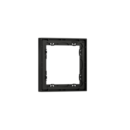 Рамка пластиковая Voltum S70 на 1 пост, (черный матовый)