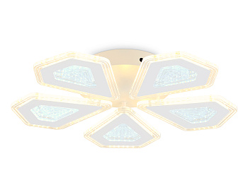 Светильник потолочный светодиодный с пультом FA4030/5 WH белый 96W 3000K+6400K/4200K/6400K+3000K D470*80 (ПДУ ИК) Ambrella Light