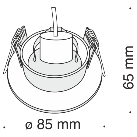 Встраиваемый светильник 1*GU10 50Вт Черный IP20 Slim DL027-2-01B Technical