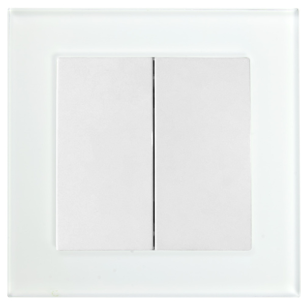 Выключатель 2-клавишный STEKKER, GLS10-7004-01, 250В, 10А, серия Катрин, белый