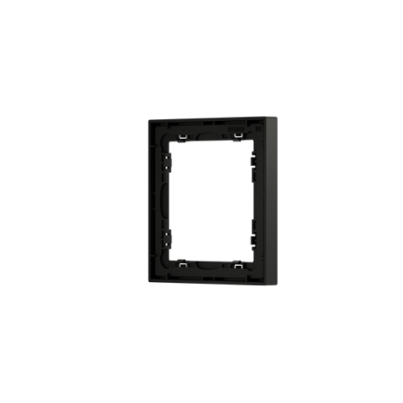 Рамка пластиковая Voltum S70 на 1 пост, (черный матовый)