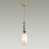 Подвес E14 1*40W 4861/1D CANDY золотой/раноцветн.керамика/стекло ODEON LIGHT