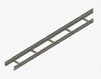 Лоток лестничный КП-НЛ 20х10-45 (Rп600) УХЛ1 для поворота трассы вверх на 45, радиус поворота трассы 600 мм, горячее цинкование, S1,5