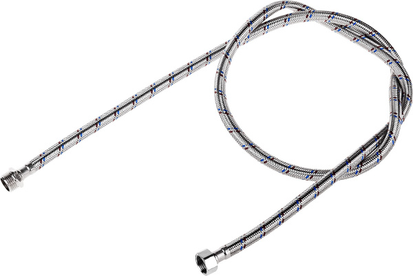 Подводка гибкая для воды, оплетка из нержавеющей стали, г/ш 1/2" - 1,5м ЗУБР